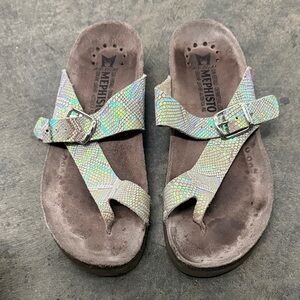 Mephisto Sandals with Iridescent Straps